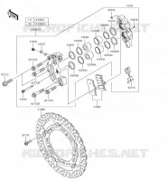 FRENO ANTERIORE per Kawasaki Z900 2018