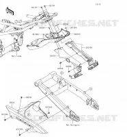 PARAFANGO POSTERIORE per Kawasaki Z900 2018