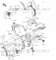 PARTI DEL TELAIO (COUVERTURE) per Kawasaki Z900 2018