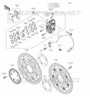 FRENO ANTERIORE per Kawasaki NINJA ZX-6R 2018