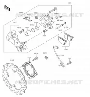 FRENO POSTERIORE per Kawasaki NINJA ZX-6R 2018