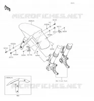 PARAFANGO ANTERIORE per Kawasaki NINJA ZX-6R 2018
