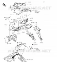 PARAFANGO POSTERIORE per Kawasaki NINJA ZX-6R 2018