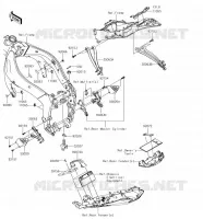 PARTI DEL TELAIO (COUVERTURE) per Kawasaki NINJA ZX-6R 2018