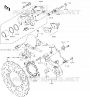 FRENO POSTERIORE per Kawasaki Z900 2018
