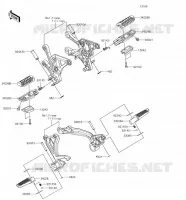 POGGIAPIEDI per Kawasaki Z900 2018