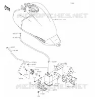 FUEL EVAPORAZIONE SISTEMA per Kawasaki VULCAN S 2019