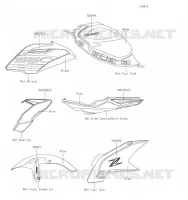 ADESIVO(BLEU) per Kawasaki Z650 2019