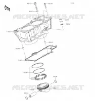CILINDRO   PISTONE per Kawasaki Z650 2019
