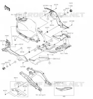 FIANCHETTI   COPERCHIO CATENA per Kawasaki Z650 2019