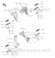 POGGIAPIEDI per Kawasaki Z650 2019