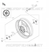 RUOTA ANTERIORE per Kawasaki Z650 2019