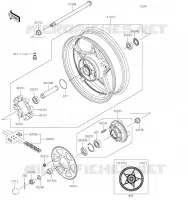 RUOTA POSTERIORE   CATENA per Kawasaki Z650 2019