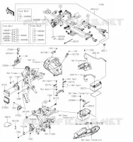 TELAIO MATERIALE ELETTRICO per Kawasaki Z650 2019