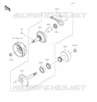 ALBERO MOTORE per Kawasaki Z125 PRO 2020