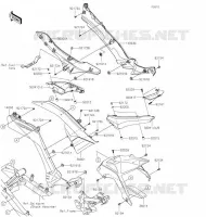 FIANCHETTI   COPERCHIO CATENA per Kawasaki Z125 PRO 2020