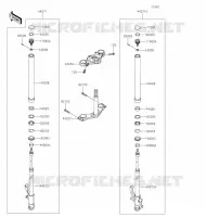 FORCELLA per Kawasaki Z125 PRO 2020