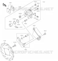 FRENO POSTERIORE per Kawasaki Z125 PRO 2020
