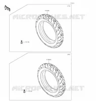 PNEUMATICI per Kawasaki Z125 PRO 2020