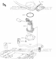 POMPA DI BENZINA per Kawasaki Z125 PRO 2020