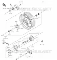 RUOTA POSTERIORE   CATENA per Kawasaki Z125 PRO 2020