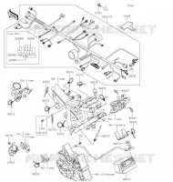 TELAIO MATERIALE ELETTRICO per Kawasaki Z125 PRO 2020