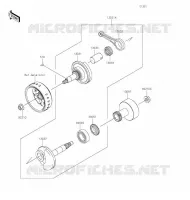ALBERO MOTORE per Kawasaki Z125 PRO 2020