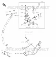 ANTERIORE POMPA per Kawasaki Z125 PRO 2020