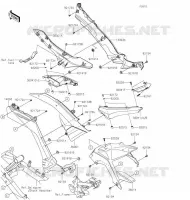 FIANCHETTI   COPERCHIO CATENA per Kawasaki Z125 PRO 2020