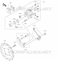 FRENO POSTERIORE per Kawasaki Z125 PRO 2020