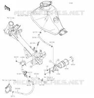 FUEL EVAPORAZIONE SISTEMA(CA) per Kawasaki Z125 PRO 2020