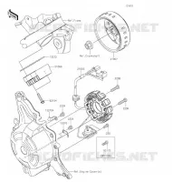 GENERATORE per Kawasaki Z125 PRO 2020