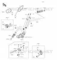 MANUBRIO per Kawasaki Z125 PRO 2020