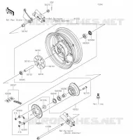 RUOTA POSTERIORE   CATENA per Kawasaki Z125 PRO 2020