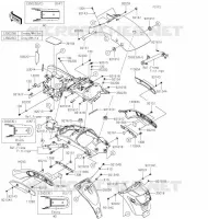 PARAFANGO POSTERIORE per Kawasaki VULCAN S ABS CAFE 2020
