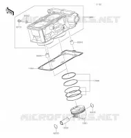 CILINDRO   PISTONE per Kawasaki VERSYS-X 300 2020