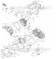 Coperchi motore per Kawasaki VERSYS-X 300 2020
