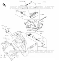FANALE POSTERIORE(S) per Kawasaki VERSYS-X 300 2020