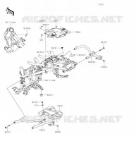 PARTI DEL TELAIO (COUVERTURE) per Kawasaki VERSYS-X 300 2020