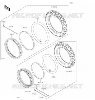 RUOTE   PNEUMATICI per Kawasaki VERSYS-X 300 2020