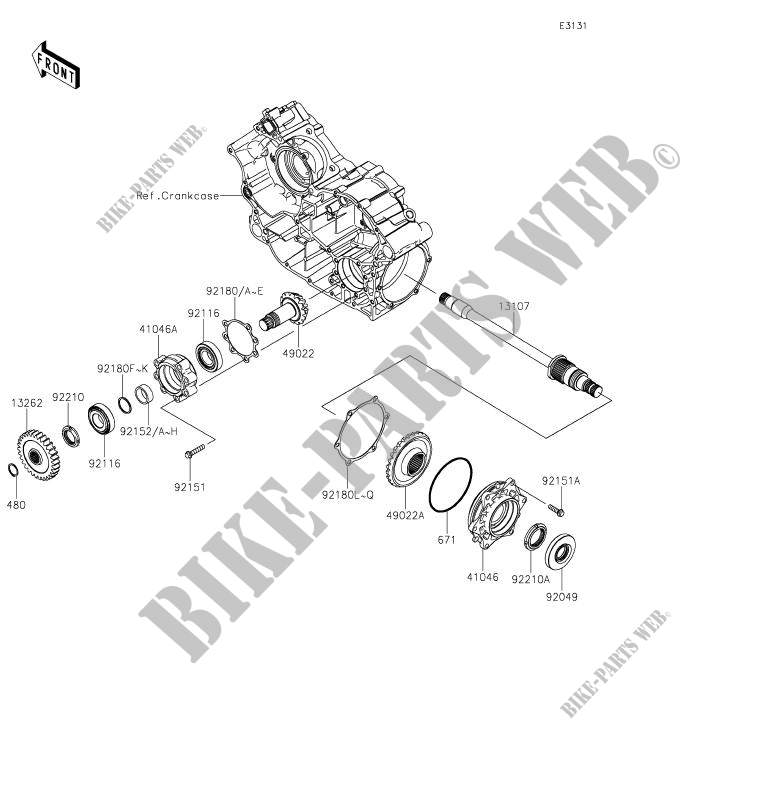 GEAR ANTERIORE per Kawasaki TERYX4 2020