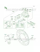 Rear Brake per Kawasaki Vulcan 900 Custom 2007