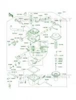 CarburetorA6FA7F per Kawasaki Eliminator 125 2006