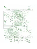 Crankcase per Kawasaki Eliminator 125 2006