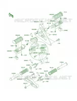 Footrests per Kawasaki Vulcan 1600 Mean Streak 2006
