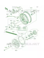 Rear Hub per Kawasaki Vulcan 2000 2006