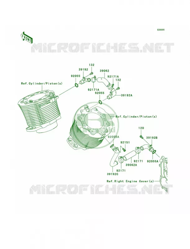 Cooling Kawasaki MOTOS 2000 2006 Vulcan 2000  VN2000A6F