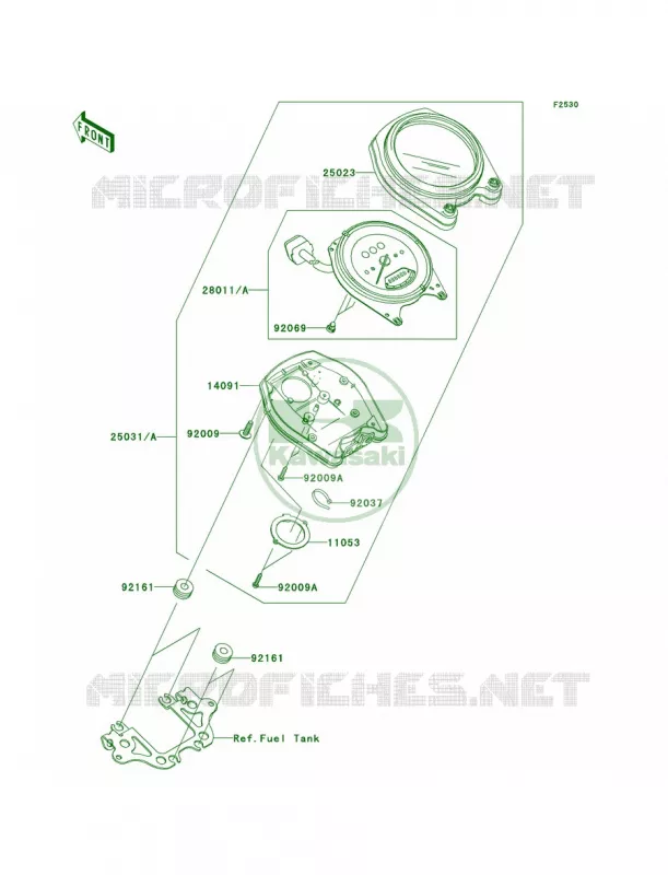 Meters Kawasaki MOTOS 2000 2006 Vulcan 2000  VN2000A6F