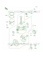 CrankshaftPistons per Kawasaki KDX200 2005