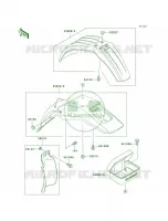 Fenders per Kawasaki KDX200 2005